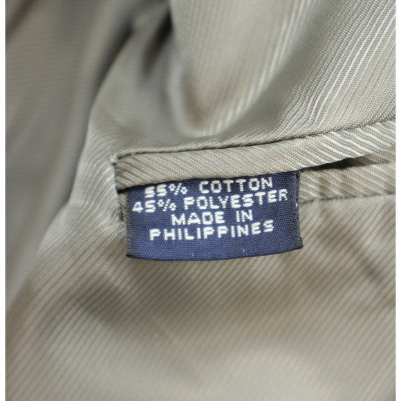 Brooks Brothers 346 Suit Mens 46R Gray Green Cotton Blend Stretch 3 Buttons - Picture 7 of 16